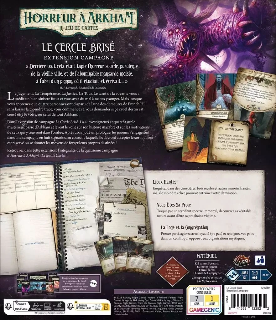 Arkham JCE : Le Cercle Brisé (Campagne) 2 Arkham JCE : Le Cercle Brisé (Campagne) – Image 2