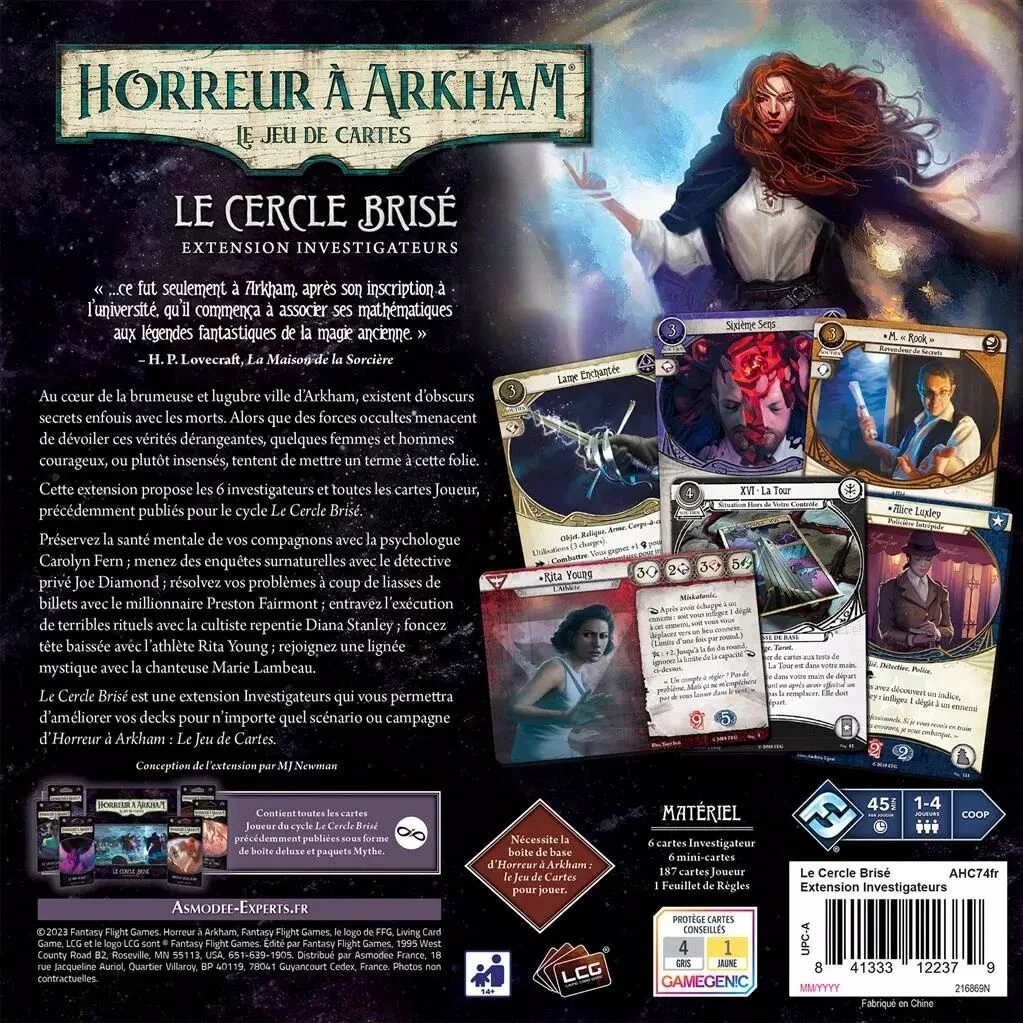 Arkham JCE : Le Cercle Brisé (Investigateurs) 2 Arkham JCE : Le Cercle Brisé (Investigateurs) – Image 2