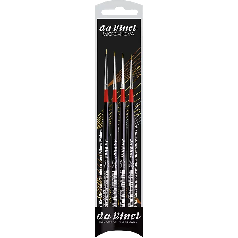 Da Vinci - Set De Pinceaux Synthétiques MICRO-NOVA - Série 170 1 Da Vinci - Set De Pinceaux Synthétiques MICRO-NOVA - Série 170