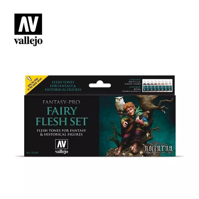 Vallejo Fantasy Pro - Fairy Flesh Set 1 Vallejo Fantasy Pro - Fairy Flesh Set