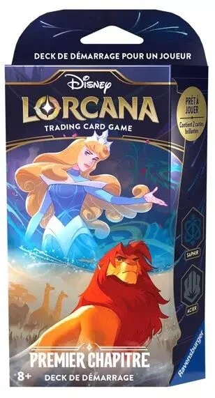 Ravensburger Lorcana - Set 1 : Deck De Démarrage - Aurore Et Simba (Saphir Acier) 1 Ravensburger Lorcana - Set 1 : Deck De Démarrage - Aurore Et Simba (Saphir Acier)