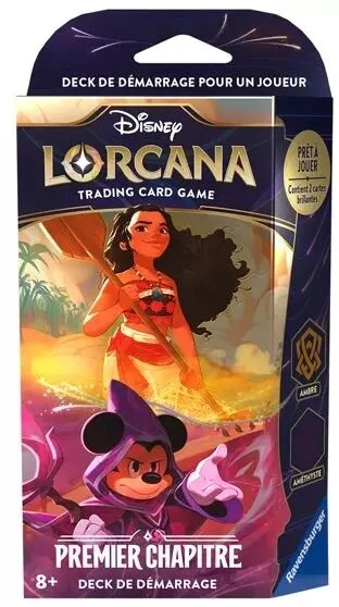 Ravensburger Lorcana - Set 1 : Deck De Démarrage - Vaiana Et Mickey (Ambre Améthyste) 1 Ravensburger Lorcana - Set 1 : Deck De Démarrage - Vaiana Et Mickey (Ambre Améthyste)