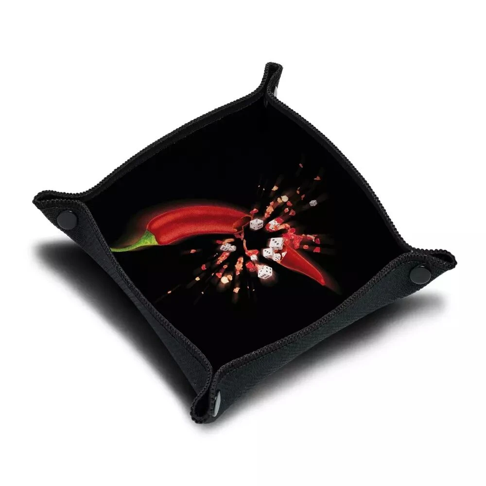 Piste De Dés + Dé - Chilly's - 21X21 Cm 1 Piste De Dés + Dé - Chilly's - 21X21 Cm