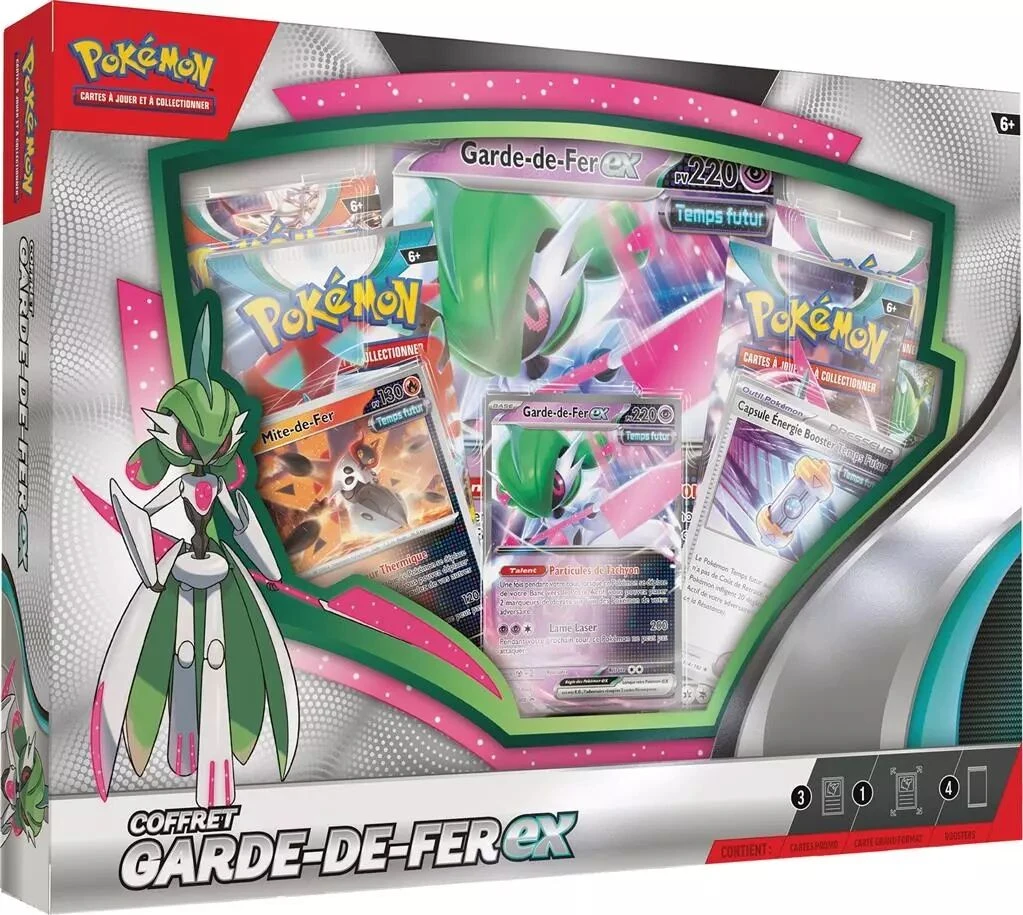 Pokemon - Écarlate Et Violet - Coffret 4 Boosters Rugit-Lune EX / Garde-de-Fer EX 1 Pokemon - Écarlate Et Violet - Coffret 4 Boosters Rugit-Lune EX / Garde-de-Fer EX