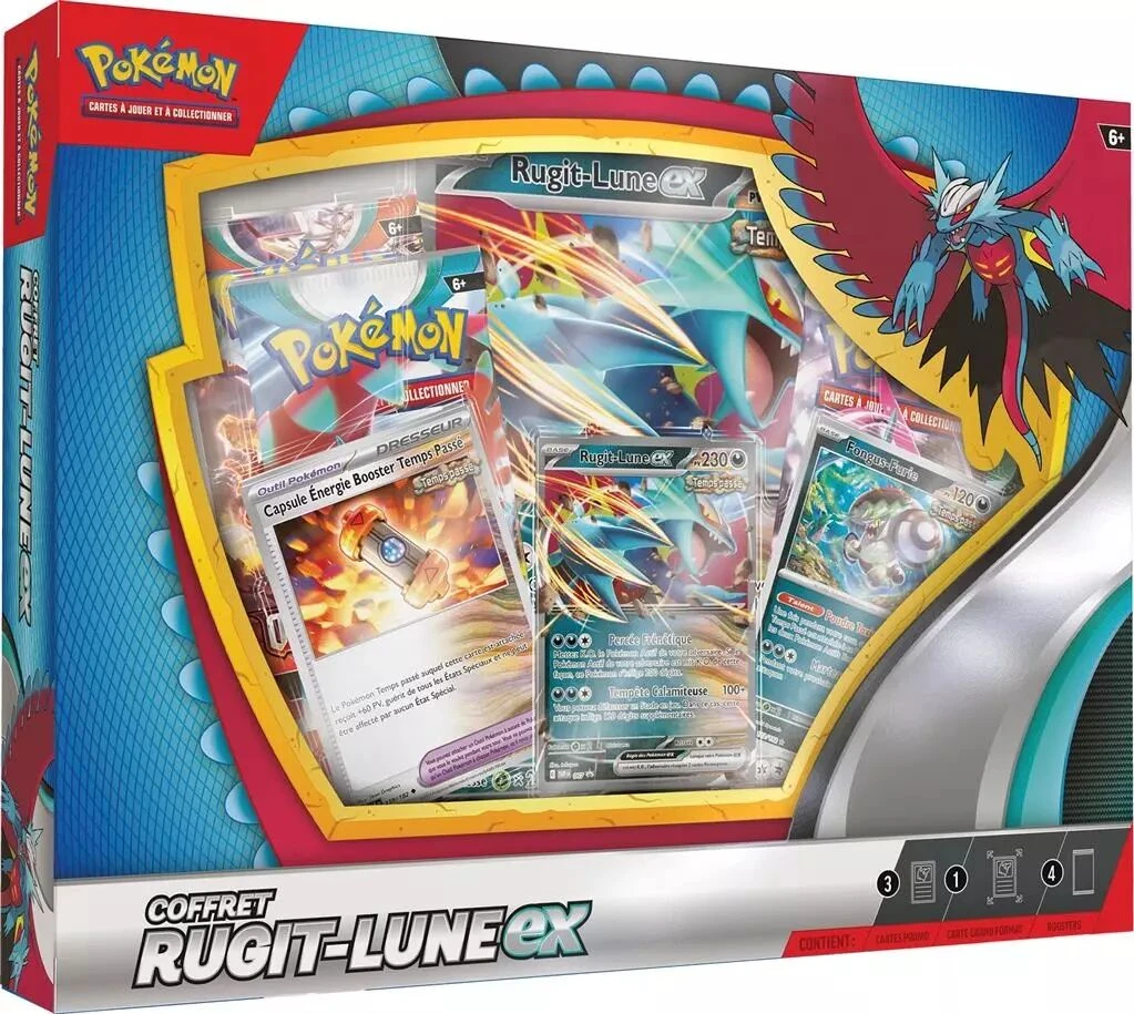 Pokemon - Écarlate Et Violet - Coffret 4 Boosters Rugit-Lune EX / Garde-de-Fer EX 3 Pokemon - Écarlate Et Violet - Coffret 4 Boosters Rugit-Lune EX / Garde-de-Fer EX – Image 3
