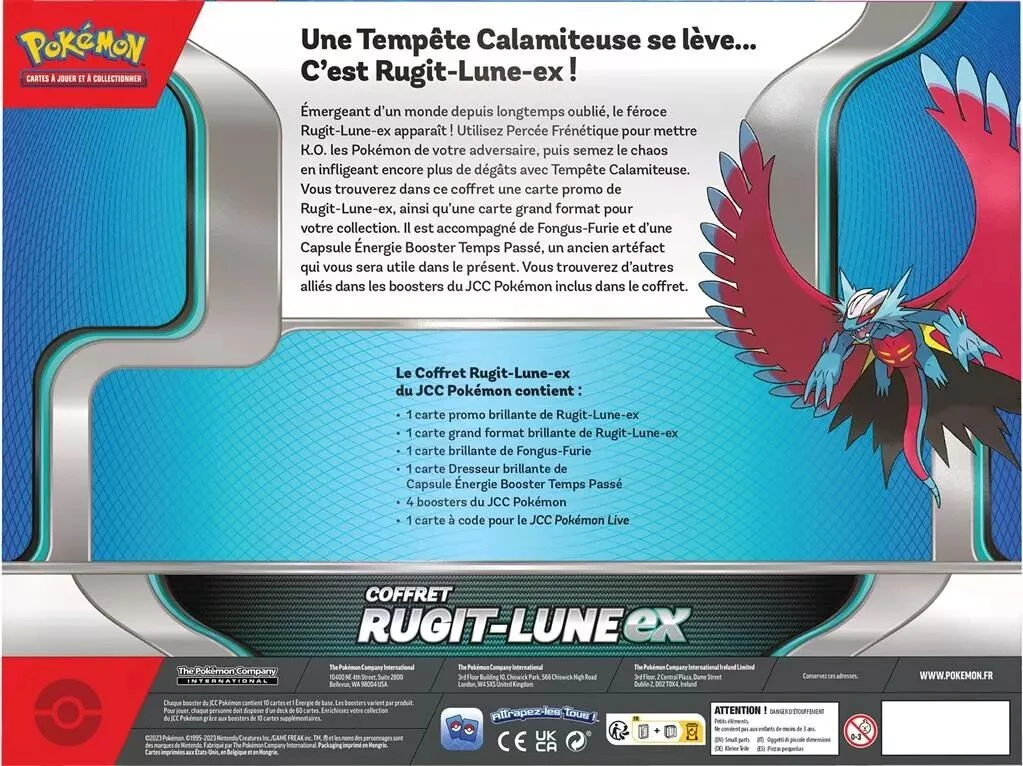 Pokemon - Écarlate Et Violet - Coffret 4 Boosters Rugit-Lune EX / Garde-de-Fer EX 4 Pokemon - Écarlate Et Violet - Coffret 4 Boosters Rugit-Lune EX / Garde-de-Fer EX – Image 4