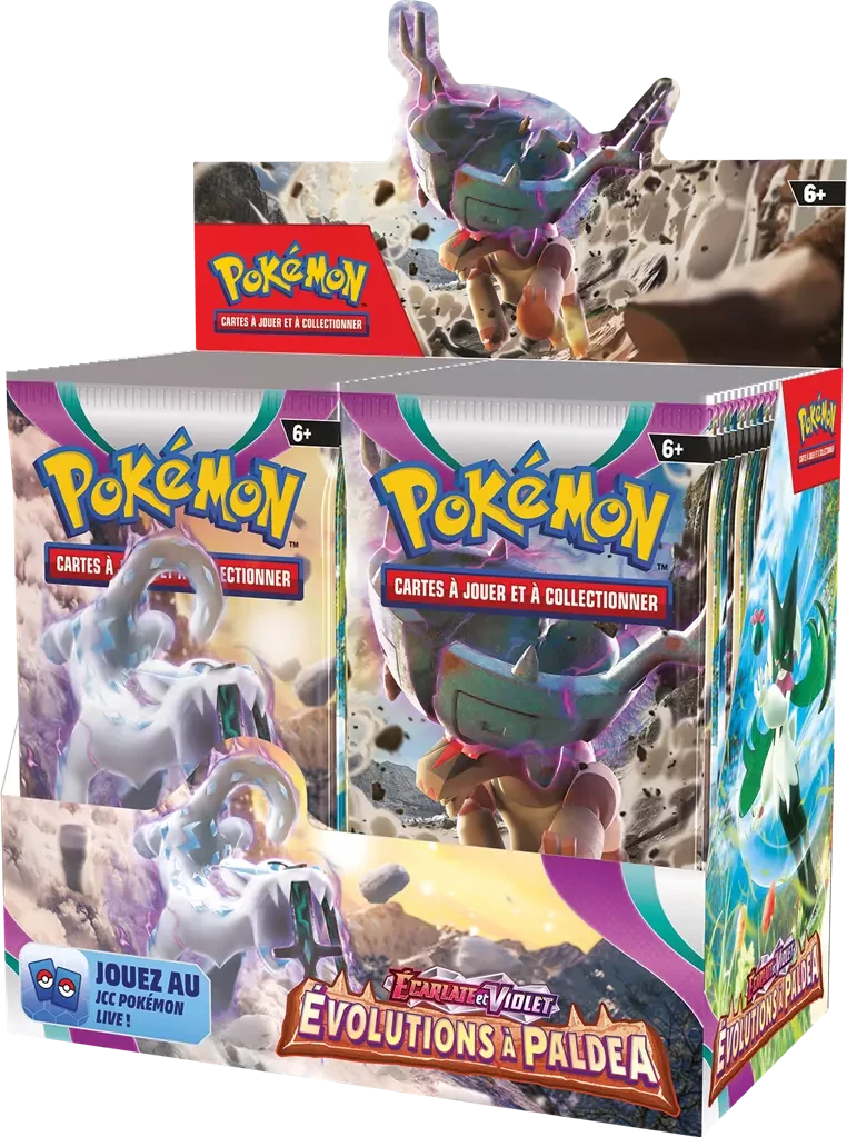 POKEMON Pokémon EV02 : Display 36 Boosters Écarlate Et Violet Évolution à Paldéa 1 POKEMON Pokémon EV02 : Display 36 Boosters Écarlate Et Violet Évolution à Paldéa