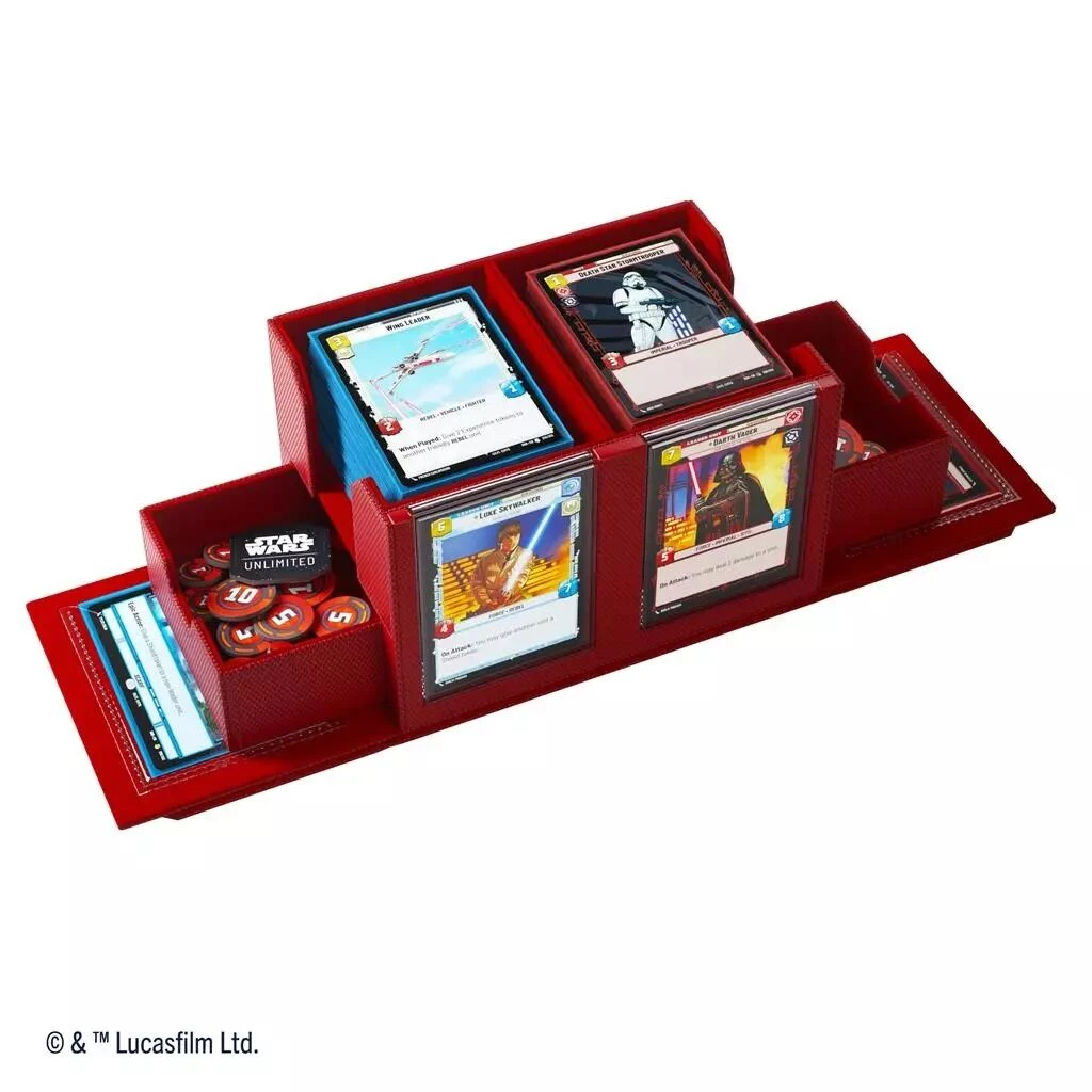 Gamegenic Stars Wars Unlimited - Double Deck Pod - Red 2 Gamegenic Stars Wars Unlimited - Double Deck Pod - Red – Image 2