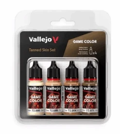Vallejo Game Color Set 72380 Tanned Skin Set (4x18ml)